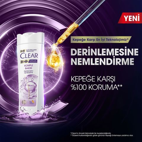 Clear Women Kepeğe Karşı Etkili Komple Bakım Vitamin Kompleksi Şampuan 350 ml