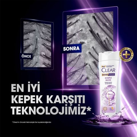 Clear Women Kepeğe Karşı Etkili Komple Bakım Vitamin Kompleksi Şampuan 350 ml