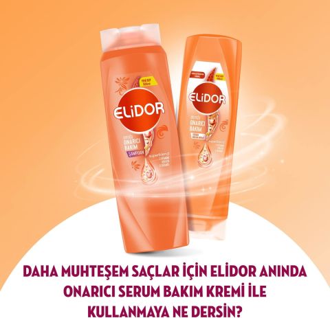 Elidor Superblend Saç Bakım Şampuanı Anında Onarıcı Bakım C Vitamini Keratin Seramid 500 ml