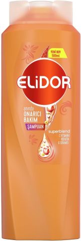 Elidor Superblend Saç Bakım Şampuanı Anında Onarıcı Bakım C Vitamini Keratin Seramid 500 ml