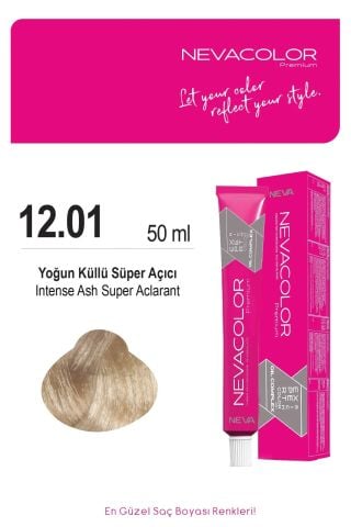 Neva Color Tüp Boya 12.01 Yoğun Küllü Süper Açıcı