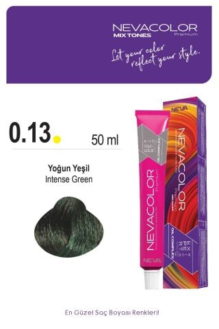 Neva Color Tüp Saç Boyası 0.13 Yoğun Yeşil