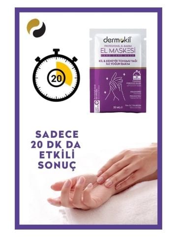 Dermokil Kil & Kenevir Yağlı El Maskesi Peeling Etkili 35 Ml