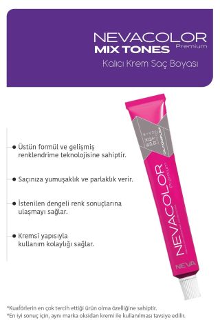 Neva Color Premium Tüp Saç Boyası 0.44 Yoğun Bakır 50 ml