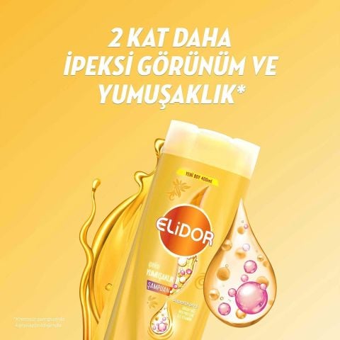 Elidor Superblend İpeksi Yumuşaklık Saç Bakım Şampuanı Argan Yağı İpek Proteini C Vitamini 400 ml