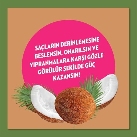 Elidor Doğanın Enerjisi Saç Bakım Şampuanı Hindistan Cevizi Yağı Yıpranma Karşıtı Onarıcı 400 ml