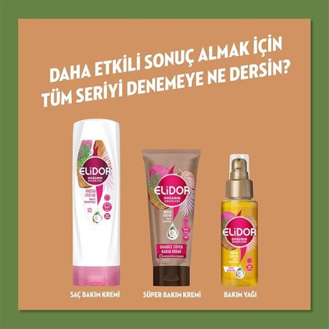 Elidor Doğanın Enerjisi Saç Bakım Şampuanı Hindistan Cevizi Yağı Yıpranma Karşıtı Onarıcı 400 ml