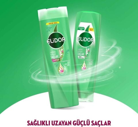 Elidor Superblend Sağlıklı Uzayan Saçlar Saç Bakım Şampuanı Biotin Argan Yağı Arjinin 400 ml