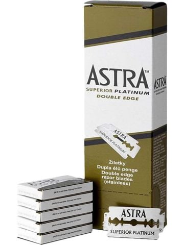 Gillette Astra Platinium Tıraş Jileti Çift Kenarlı Double Edge 100' Lü