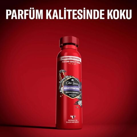 Old Spice Night Panther Erkekler Için Vücut Sprey Deodorant 150 ml