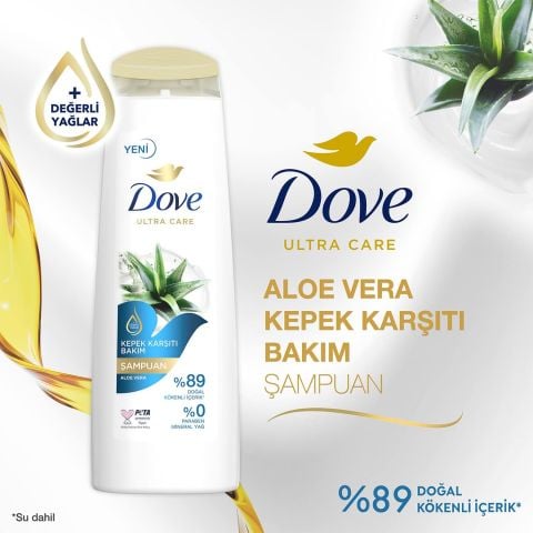 Dove Ultra Care Kepek Karşıtı Bakım Saç Bakım Şampuanı Aloe Vera 400 ml
