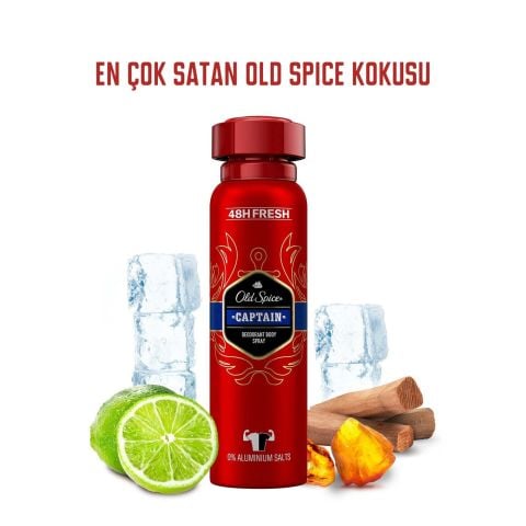 Old Spice Captain Erkek Vücut Deodorant Spreyi 150 ml