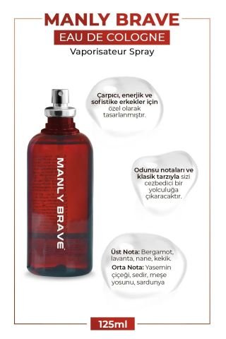 MORFOSE MANLY BRAVE EDC 125ML ERKEK PARFÜMÜ