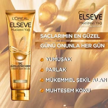 L'oréal Paris Mucizevi Yağ Saç Güzelleştirici Krem 150 ml - Kuru Ve Sert Saçlar