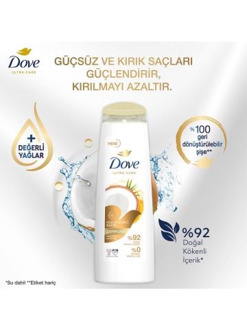 Dove Ultra Care Hindistan Cevizi Yağı Saç Bakım Şampuanı 400 ml