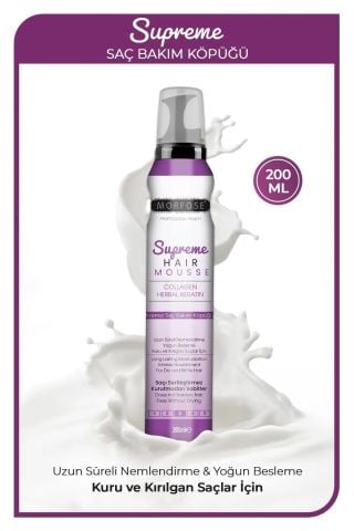 Morfose Supreme Saç Köpüğü 200 ml - Nemlendirme Etkili