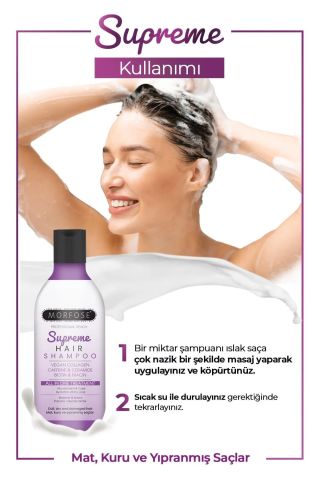Morfose Supreme Vegan Collagen Caffeine İçeren Saç Şampuanı 300 ml