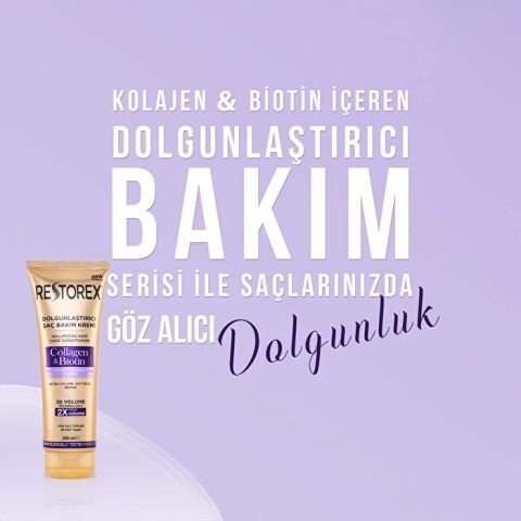 Restorex Collagen Biotin Dolgunlaştırıcı Saç Bakım Kremi 250 ml