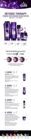 Gliss Intense Therapy Yeniden Yapılandırıcı Şampuan - Omega Plex ve Acai Üzümü ile 500 ml