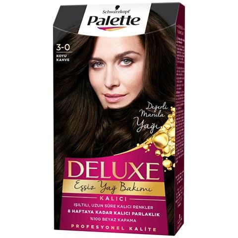 Palette Deluxe Saç Boyası Koyu Kahve 3-0