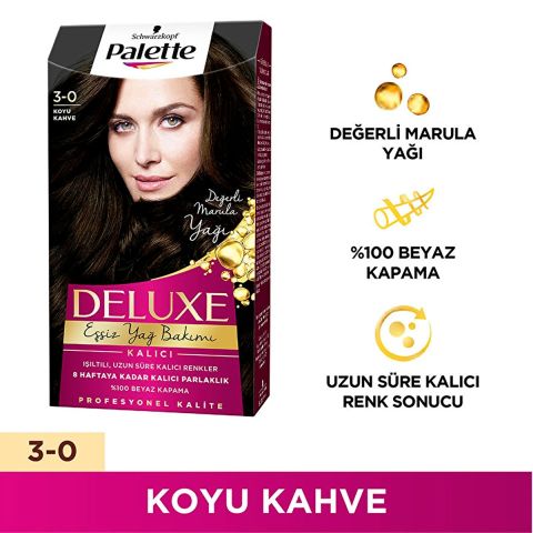 Palette Deluxe Saç Boyası Koyu Kahve 3-0