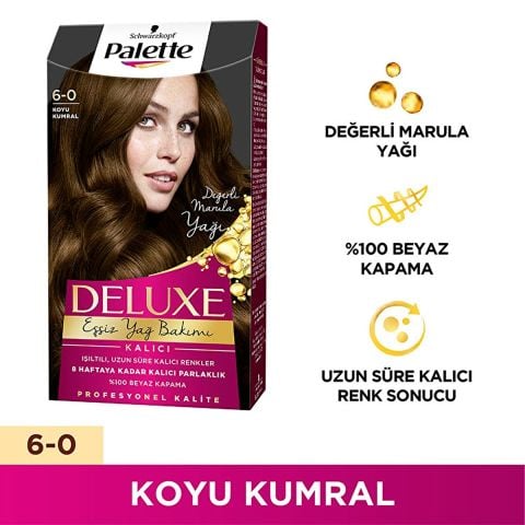 Palette Deluxe 6-0 Koyu Kumral Saç Boyası