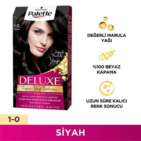 Palette Deluxe 1-0 Siyah Saç Boyası