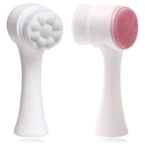 Mujgan Klasik Cilt Temizleme Fırçası Beyaz Saplı