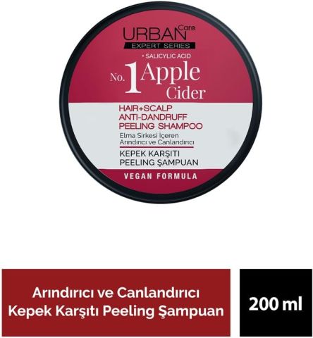 URBAN CARE Urban Care Expert Şampuan Elma Sirkesi&salisilik Asit Kepek Karşıtı Peeling No:1 200 ml