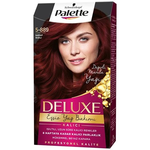 Palette Deluxe 5-889 Şarap Kızılı Saç Boyası