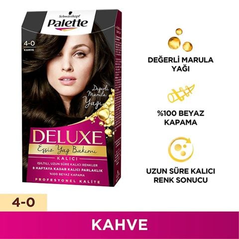 Palette Deluxe Saç Boyası Kahve No: 4-0 50 ml