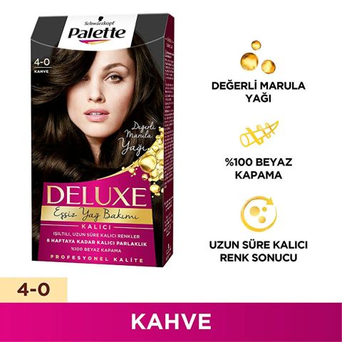 Palette Deluxe Saç Boyası Kahve No: 4-0 50 ml