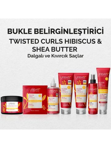 URBAN Care Twisted Curls Hibiscus & Shea Butter Kıvırcık ve Dalgalı Saçlara Özel Onarıcı Bakım Köpüğü 150 ml