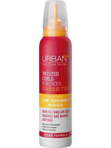 URBAN Care Twisted Curls Hibiscus & Shea Butter Kıvırcık ve Dalgalı Saçlara Özel Onarıcı Bakım Köpüğü 150 ml