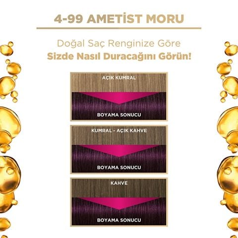 Palette Deluxe 4-99 Ametist Moru Saç Boyası