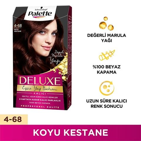 Palette Deluxe Saç Boyası 4-68 Koyu Kestane