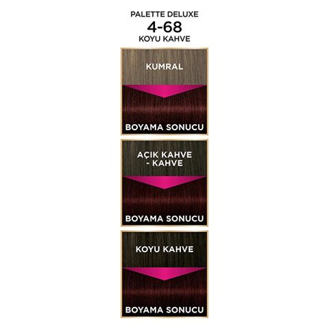 Palette Deluxe Saç Boyası 4-68 Koyu Kestane