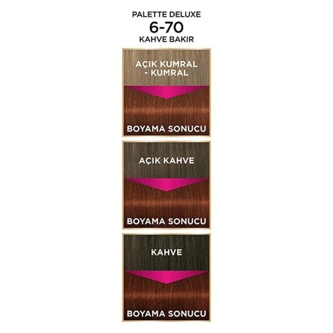 Palette Deluxe Kahve Bakır 6-70 Saç Boyası