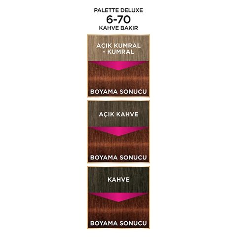 Palette Deluxe Kahve Bakır 6-70 Saç Boyası