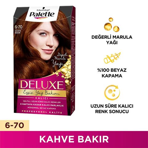 Palette Deluxe Kahve Bakır 6-70 Saç Boyası