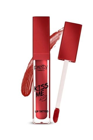 Pretty Beauty Kiss Mee Lip Tattoo 24 Saat Kalıcı Mat Likit Ruj No:6