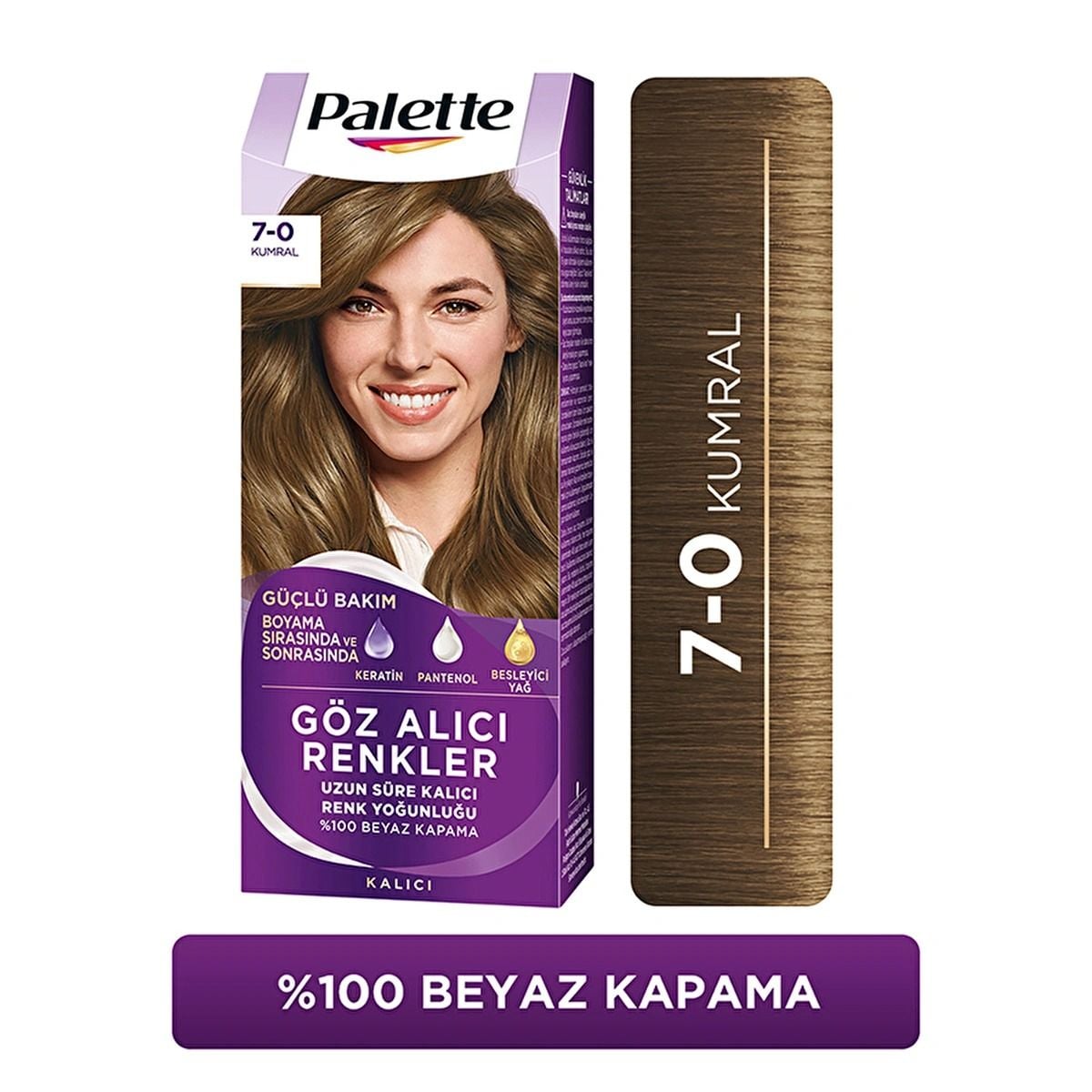 Palette Göz Alıcı Renkler Saç Boyası Kumral 7-0