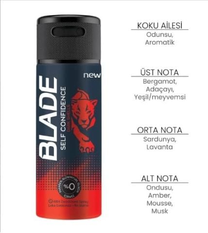 Blade Erkek Deodorant Self Confidence 150 mL