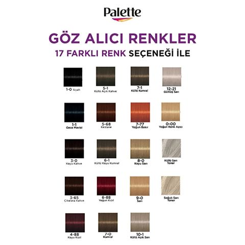 Palette Göz Alıcı Renkler Saç Boyası Çikolata Kahve 3-65