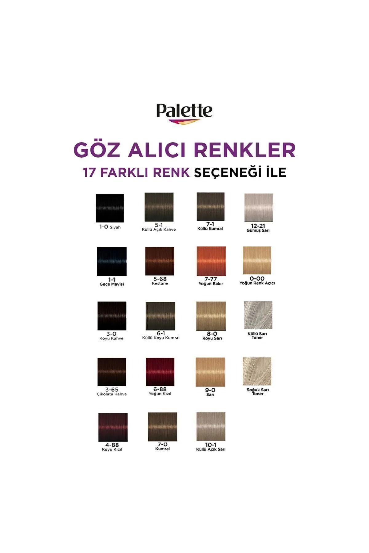 Palette Göz Alıcı Renkler No:1/1 Gece Mavisi