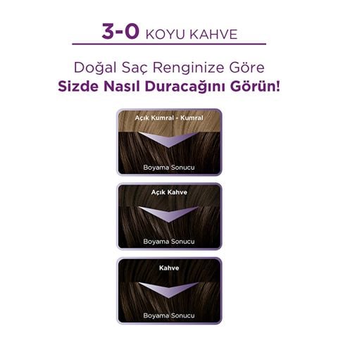 Palette Göz Alıcı Renkler 3-0 Koyu Kahve
