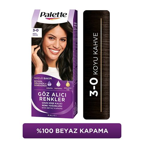 Palette Göz Alıcı Renkler 3-0 Koyu Kahve
