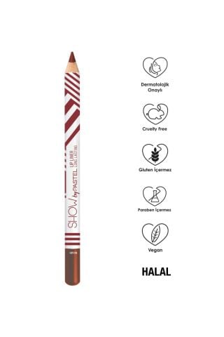 Pastel Show By Pastel Lip Liner Long Lasting Dudak Kalemi Latte No:201