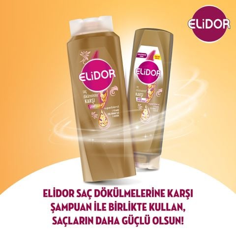 Elidor Superblend Saç Dökülmelerine Karşı Serum Saç Bakım Kremi E Vitamini Chia Tohumu Yağı Keratin 350 ml
