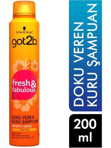 Got2b Fresh & Fabulous Kuru Şampuan Texture 200 Ml